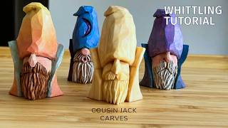 Whittle A Simple Wizard - Easy, Quick, Beginner's Carving Project