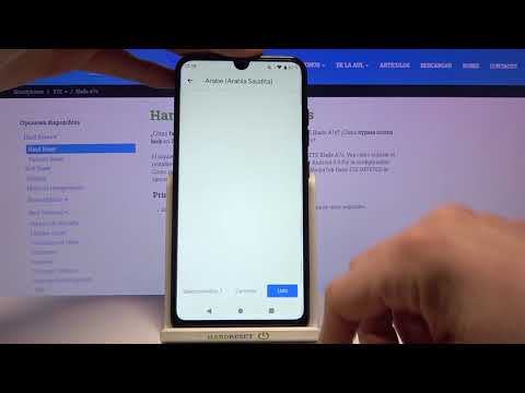 Cómo cambiar el teclado en ZTE Blade A7s - configurar el idioma del teclado
