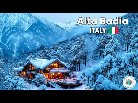 The Most Peaceful Village in the Dolomites, Italy | La Villa | Walking Tour in 4K Ultra HD