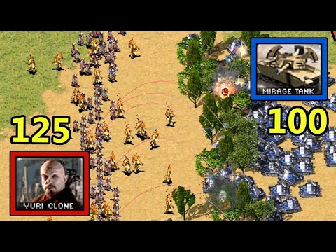 Yuri Clones Vs Mirage Tanks - [Red Alert 2]
