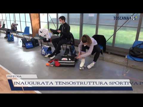 2022-01-13 PISTOIA - INAUGURATA TENSOSTRUTTURA SPORTIVA POLIVALENTE