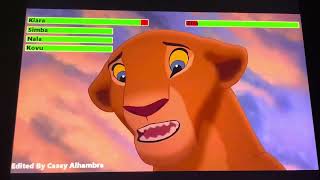 The Lion King 2 Simbas Pride 1998 Final Battle with healthbars