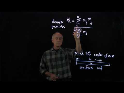 17.3 Center of Mass of a Continuous System