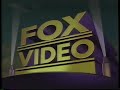 Fox Video Logo 1993