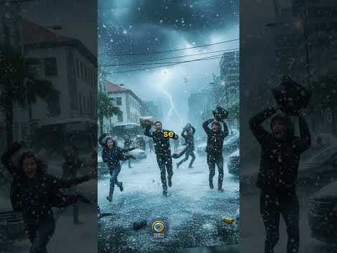 Chuva de granizo em Getúlio Vargas  Granizo Gigante no Sul  Tempestade de Granizo RS