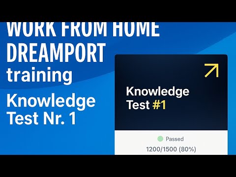 Knowledge Test Nr.1 | Dreamport Training