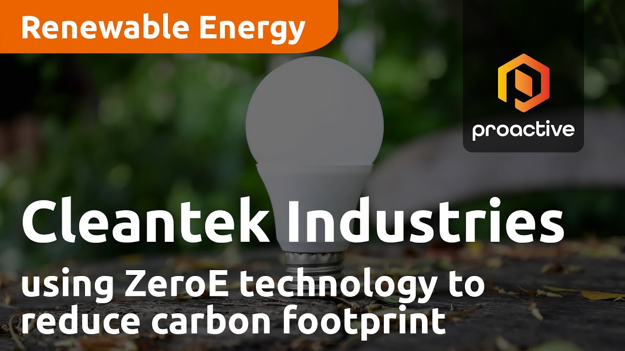 Cleantek Industries looking to use its patented ZeroE technology to reduce carbon footprint