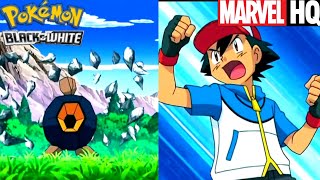 Ash catches Roggenrola (Hindi) | Pokemon Black and White | Pokemon Season 14 | Pokemon in hindi