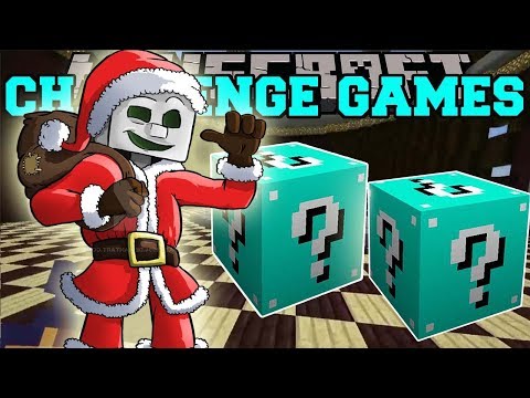 PopularMMOs Pat and Jen Minecraft_ EVIL SANTA CHALLENGE GAMES - Lucky Block Mod Modded Mini-Game