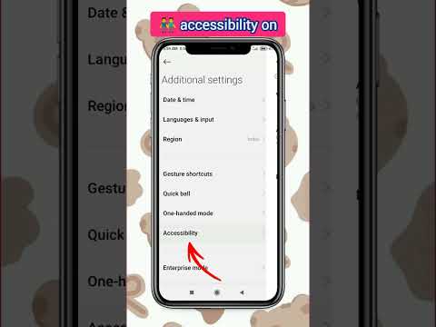 Accessibility on in Android phone #android #tipsandtricks