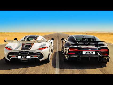 Koenigsegg Jesko vs Bugatti Chiron Super Sport: CORRIDA DE ARRACADA