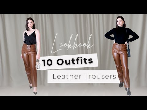 How to Style Leather Trousers | 10 Fall Outfit Ideas 🍁
