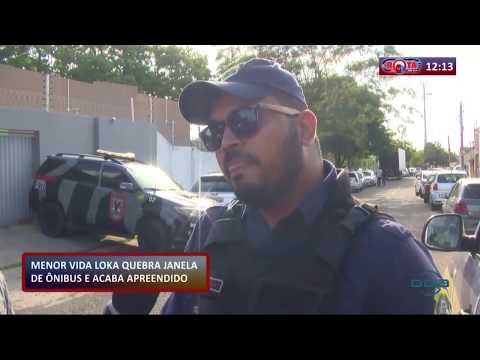 ROTA DO DIA 14 01 2020  Menor quebra janela de oÌ‚nibus e acaba apreendido
