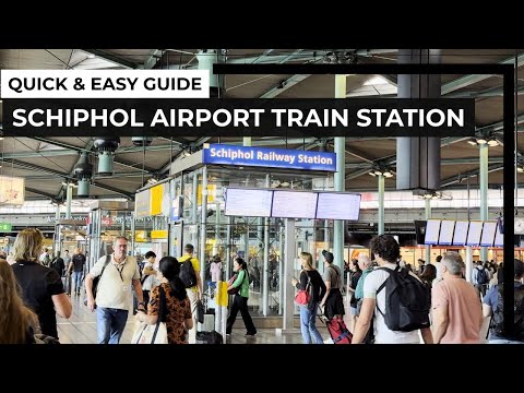 Quick Guide: SCHIPHOL AIRPORT TRAIN Travel | NS Train Station Amsterdam Airport & Schiphol Plaza ✈️