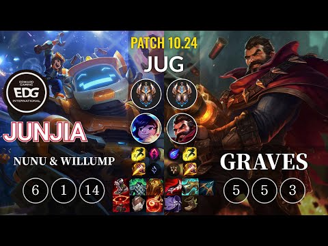 EDG JunJia Nunu & Willump vs Graves Jungle - KR Patch 10.24