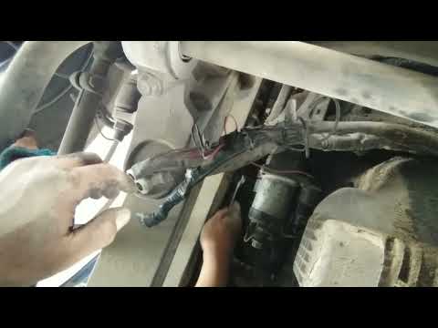 Mercedes Benz 1844 actros engine not start change the starter