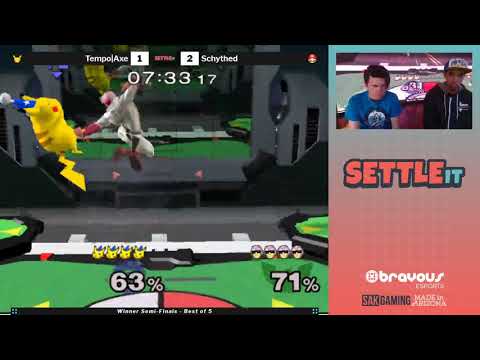 Settle It! SSBM - Schythed (Falcon, Mario) Vs. Tempo | Axe (Pikachu, Young Link)