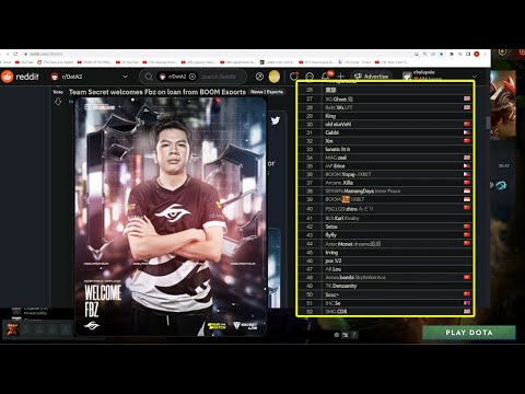 Team Secret welcomes Fbz as their new Offlaner & Gorgc checks his rank in Leaderboards