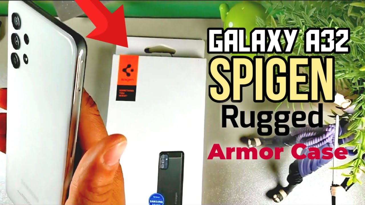 Spigen Rugged Armor Case for the Galaxy A32 LTE unboxing