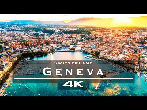 Geneva, Switzerland 🇨🇭 - by drone [4K]