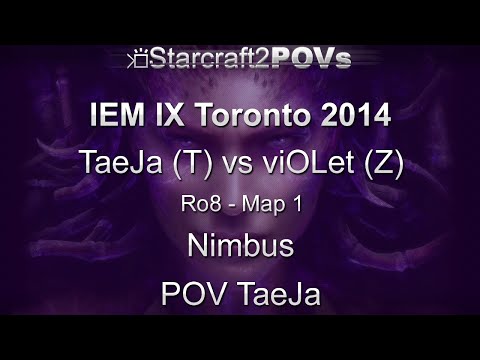 SC2 HotS - IEM IX Toronto 2014 - TaeJa vs viOLet - Ro8 - Map 1 - Nimbus - TaeJa