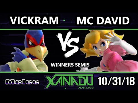 S@X 274 SSBM -  Vickram (Falco) Vs.  MC David (Peach) - Smash Melee Winners Semis