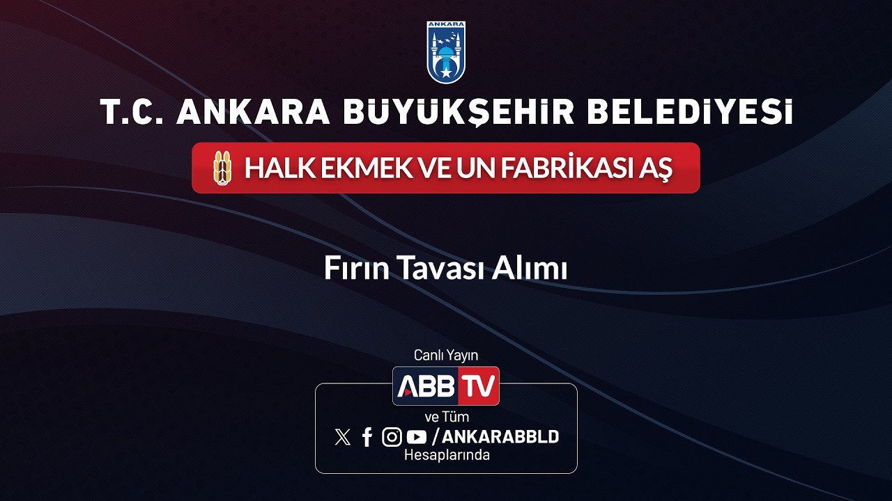 HALK EKMEK AŞ - FIRIN TAVASI ALIMI İHALESİ
