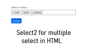 Download the video "Select2 for multiple select in HTML"