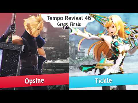 Tempo Revival 46 - Tickle (Pyra Mythra) Vs. Opsine (Cloud) - Grand Finals - Smash Ultimate