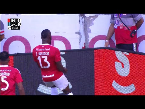 Gol de Enner Valência |Internacional 1 x 1 Grêmio | Gauchão 2025 | RBS TV
