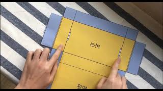 패키지 디자인 일체형 도면 프린트해서 접어보기