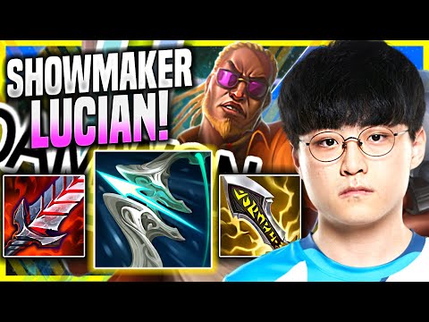 SHOWMAKER WORLD CLASS LUCIAN WITH NEW ITEMS! - DWG ShowMaker Plays Lucian Mid vs Ekko!