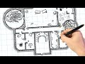 Drawing A Fantasy Castle Map For D D