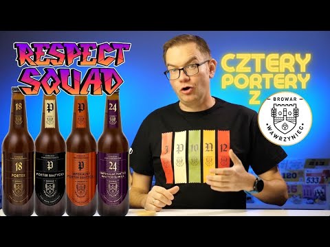 Porter Bałtycki: 18°, 22°, Imperialny 24° oraz Imperialny 24° ze Śliwką - Browar Wawrzyniec