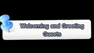 FBS - WELCOMING AND GREETING THE GUEST (sample 1)