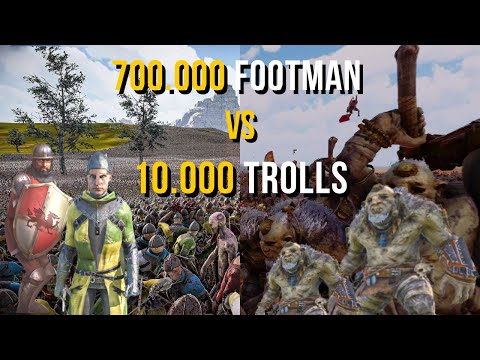 700.000 Footman vs 10.000 Trolls - Ultimate Epic Battle Simulator 2 | UEBS 2