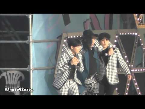 141018 46 ending 엔딩 Hope 빛 EXO Kai D.O. SJ Donghae Sungmin Ryeowook @ SMTOWN in Shanghai 에스엠타운 上海