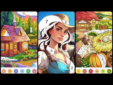 Farm Color - Paint by number Gameplay Android Mobile - YouTube