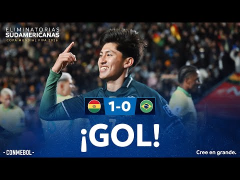 GOL | BOLIVIA vs. BRASIL | ELIMINATORIAS SUDAMERICANAS | FECHA 18