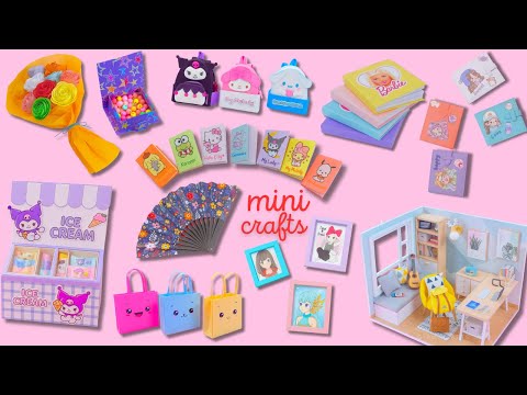 15+ Mini Paper Crafts You'll Love! Sanrio, Ice Cream, Notebooks, Organizers & Gifts