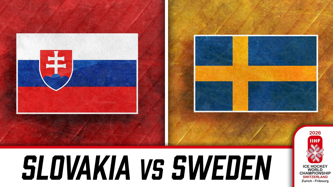 Watch Slovakia vs Sweden at the 2026 IIHF World Championship 🇸🇰🇸🇪🏒