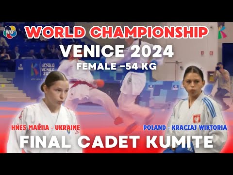 FINAL KARATE KUMITE CADET FEMALE -54 KG | WORLD CHAMPIONSHIP