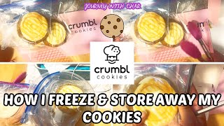🍪CRUMBL COOKIES! HOW I FREEZE & STORE MY CRUMBL COOKIES AWAY SO I CAN ENJOY THEM LATER!