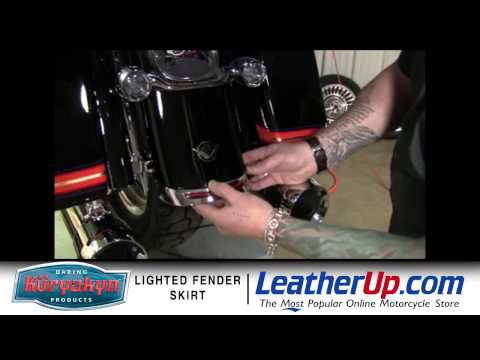 Kuryakyn Lighted Fender Skirt for Harley Davidson at LeatherUp.com