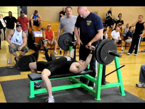 2011 Ohio Police and Fire Games Ryan 2nd bench raw  325lbs.AVI