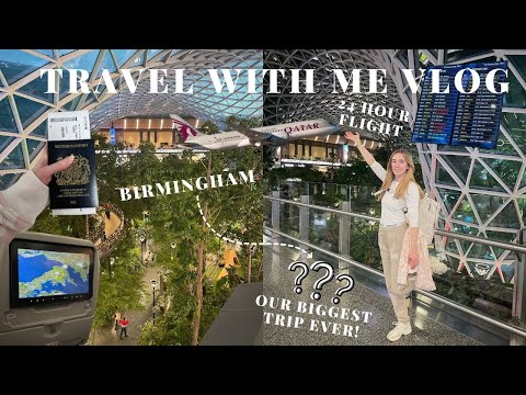 TRAVEL WITH ME VLOG - 24 HOUR FLIGHT & AIRPORT VLOG