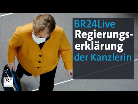 BR24: Regierungserklärung von Kanzlerin Merkel | BR24