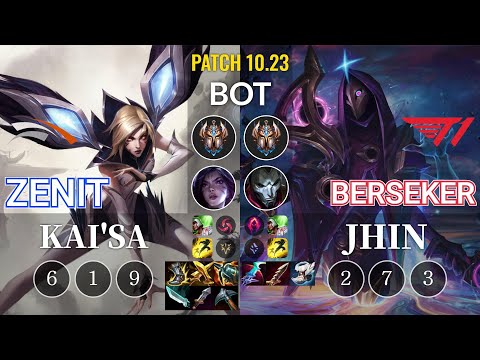 HLE Zenit Kai'Sa vs T1 Berseker Jhin Bot - KR Patch 10.23