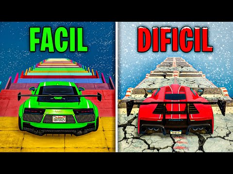 MEGA RAMP OF LEVELS!! EVERY MINUTE GET HARDER! - GTA 5 ONLINE