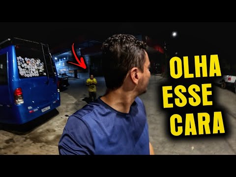 Sleeping on the street in a motorhome! On the road.